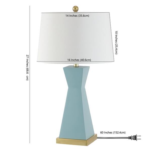SAFAVIEH Lighting Onder 27" Table Lamp (Set of 2) 16" W x 16" D x 27